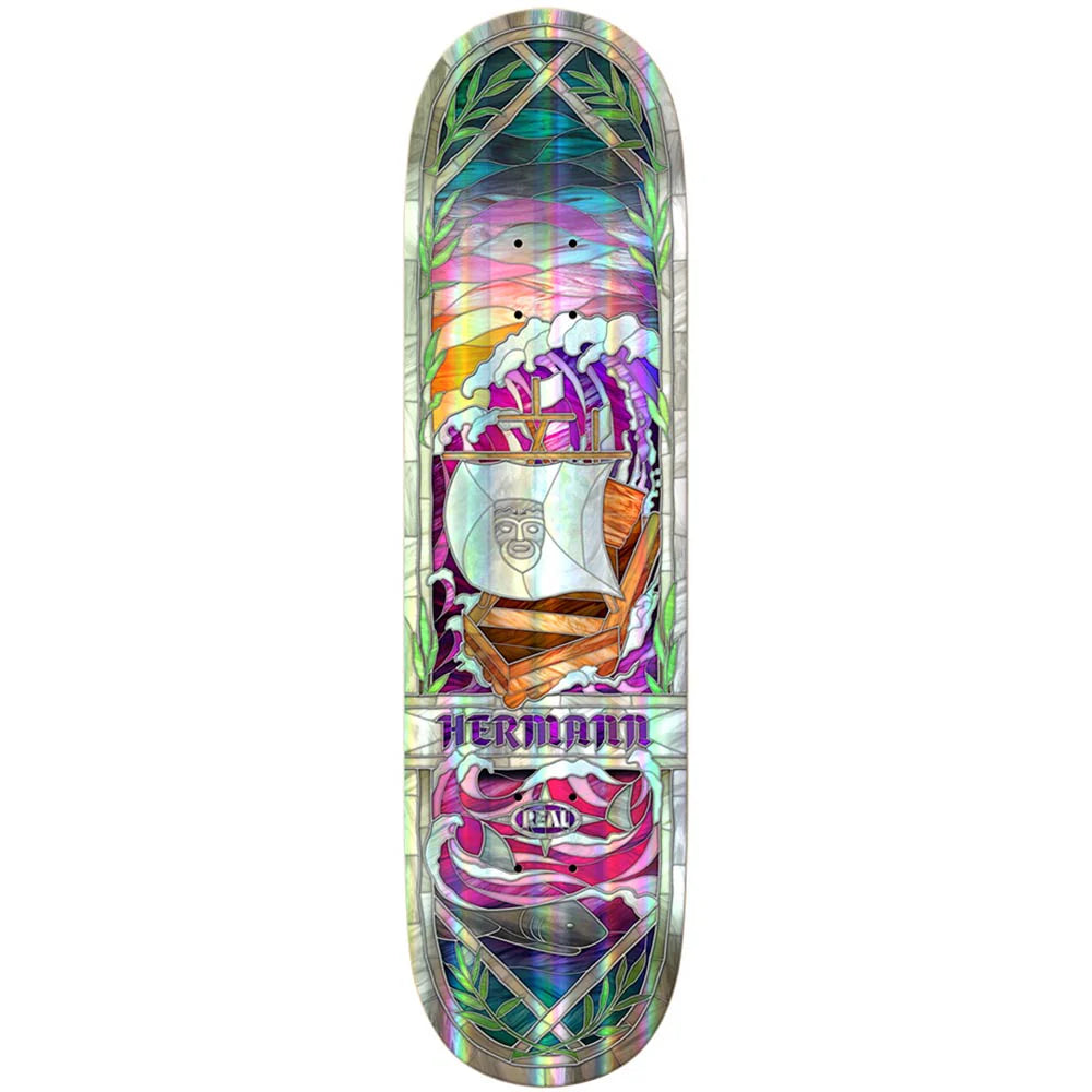 Real deck Hermann Holographic Rainbow Foil Cathedral 8.38 full