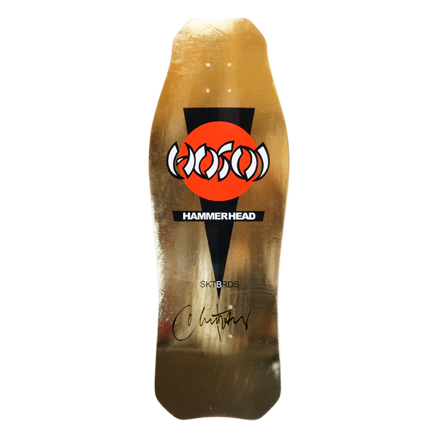Hosoi skateboards OG Hammerhead deck in Gold 10.5 X 31"