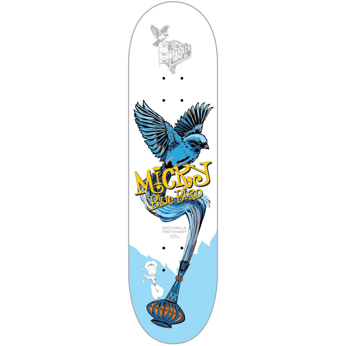 Maple Road skateboard Micky Blue Bird 8.1
