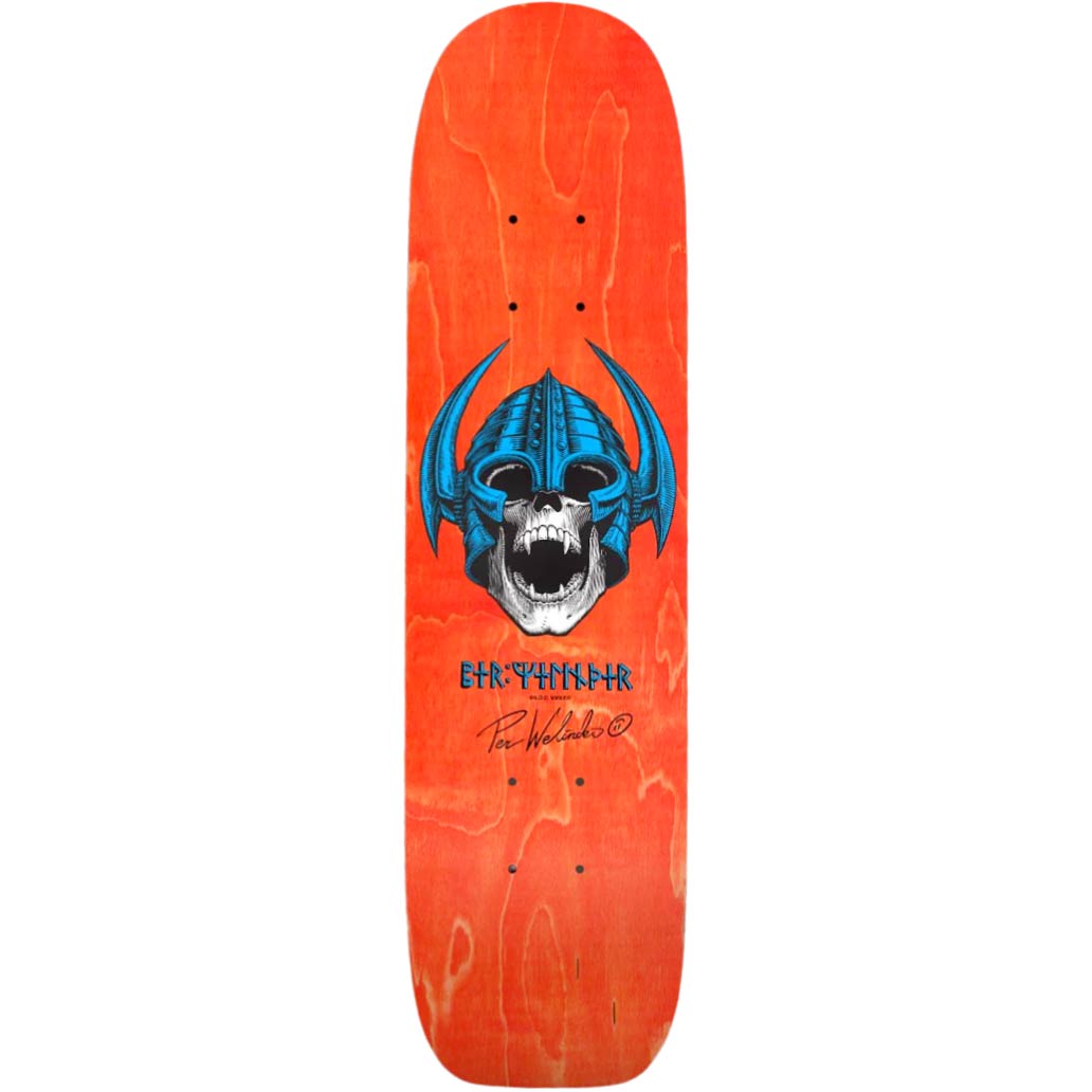 Powell Peralta OG Welinder freestyle deck Orange stain 7.25 X 27.125in.