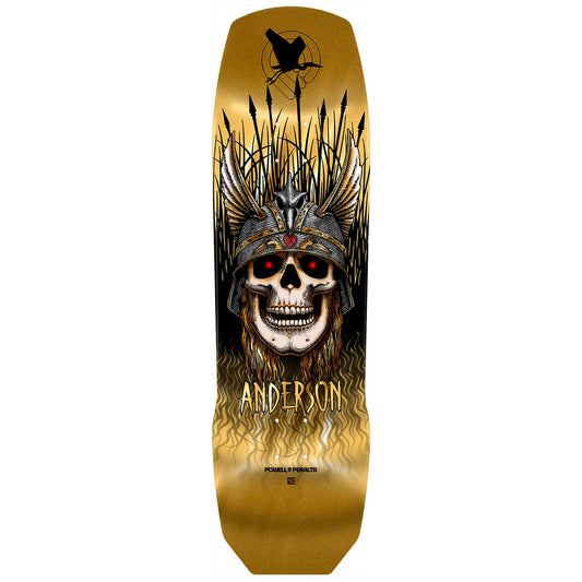Powell Peralta 7-ply Anderson Heron '3' 9.13in. gold foil
