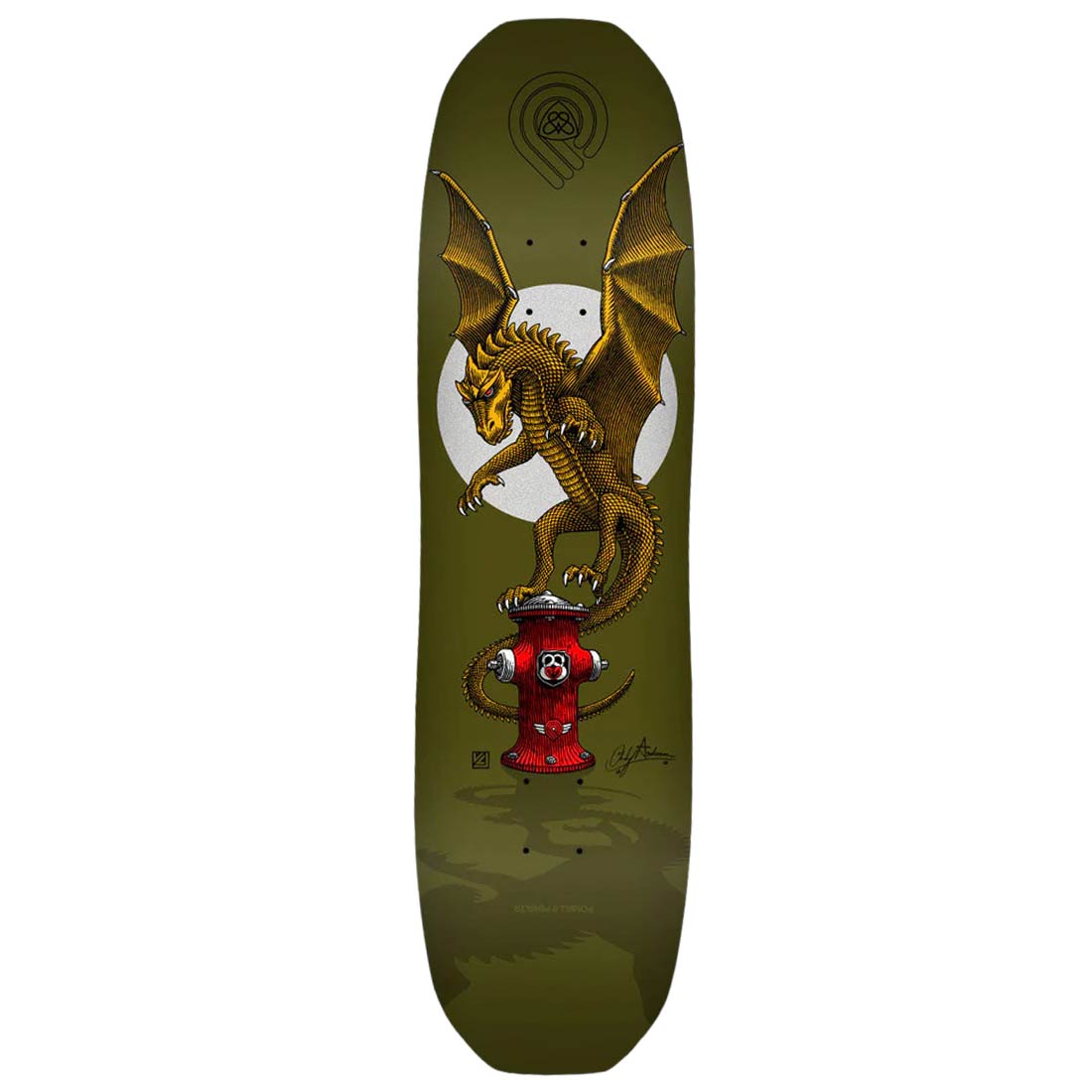 Powell Peralta Anderson Hydrant deck Olive green 8.4