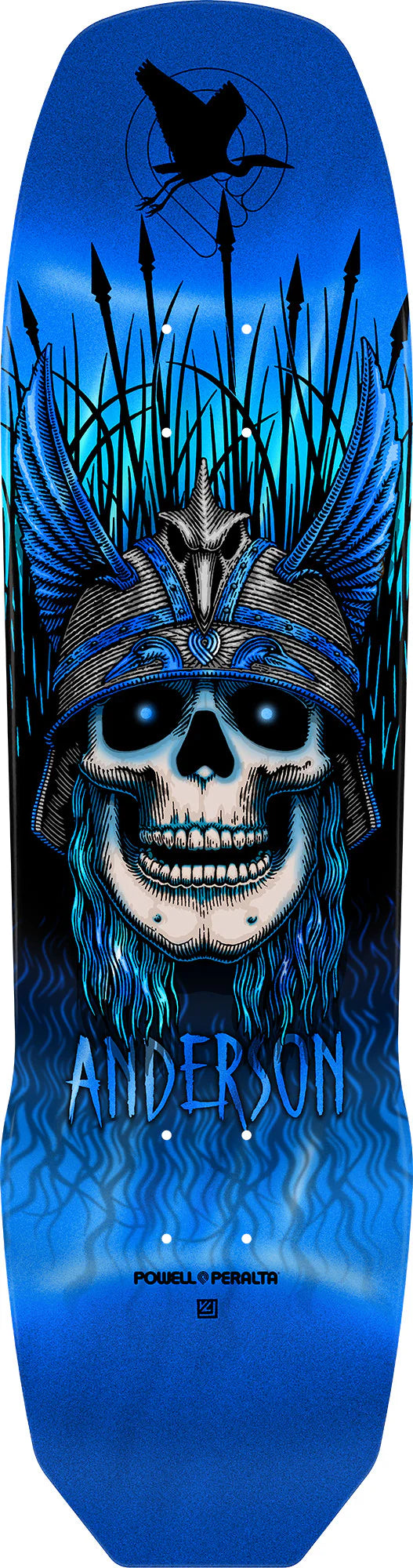 Powell Peralta Anderson Heron '04' deck Blue foil 8.45