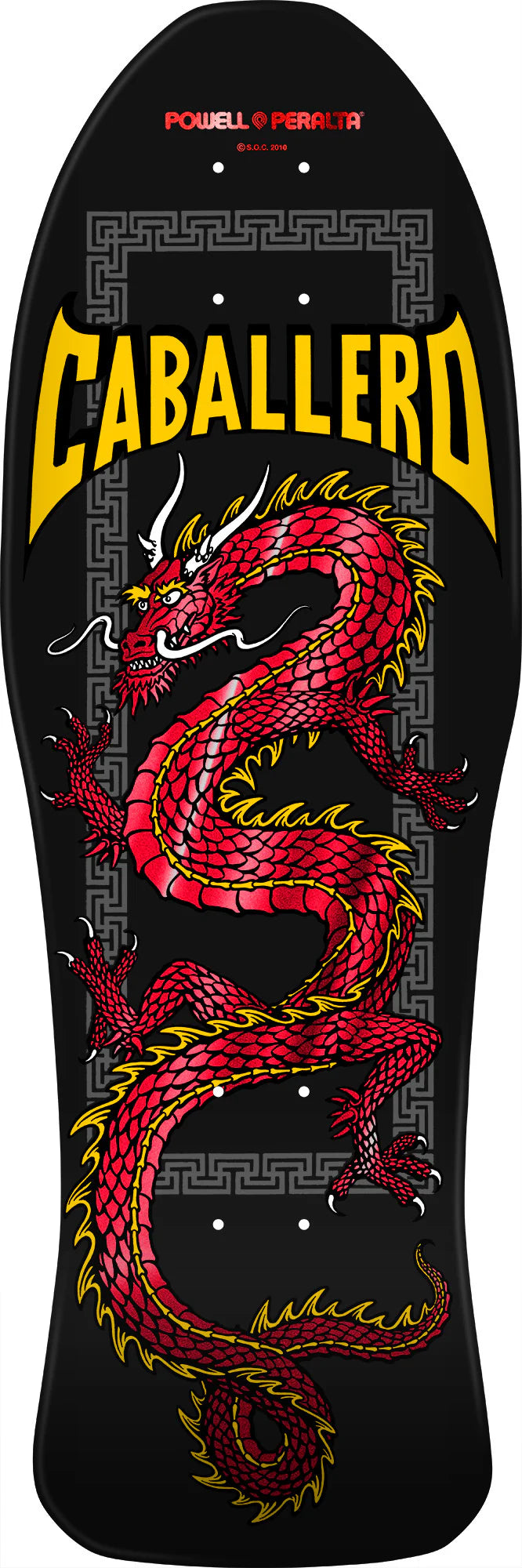 Powell Peralta Cab Chinese Dragon deck '23' Black/gold foil 10