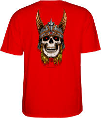 Powell Peralta Anderson Skull tee Red size XL