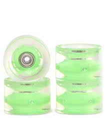 Sunset Flare LED light up wheels 78a 60mm Green