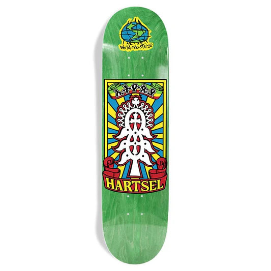 World Industries deck Jeff Hartsel Yout Model popsicle deck 8.5 green stain