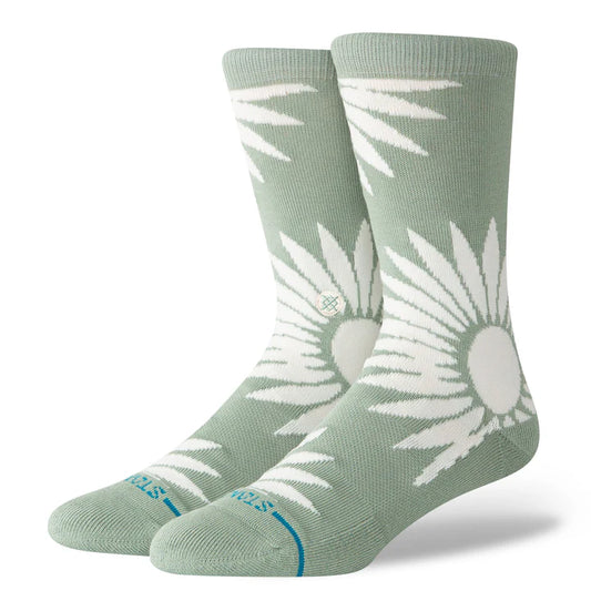 Stance socks Radial Burst crew washed Sea Green size M