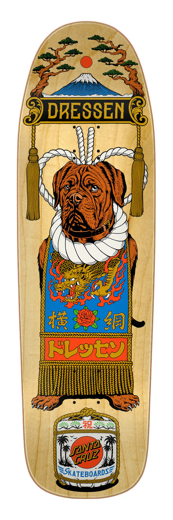 Santa Cruz Dressen Sumo Dog deck 9.3 X 32.36in.