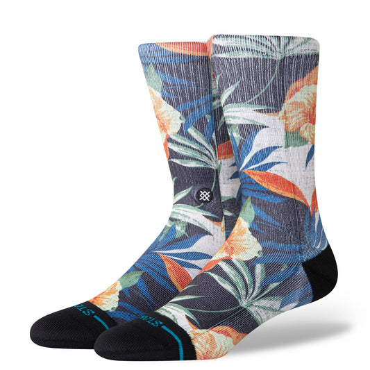 Stance socks Tiki Tides crew Black size L