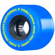 Powell Peralta Soft Slides wheels Snakes 69mm 82A blue