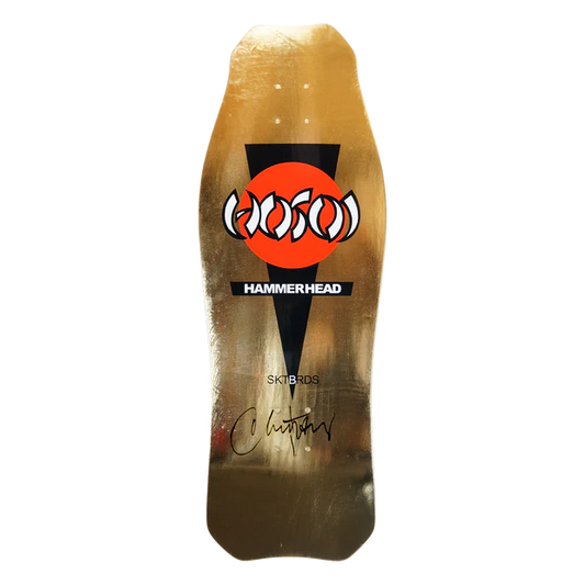 Hosoi skateboards OG Hammerhead deck in Gold 10.5 X 31"