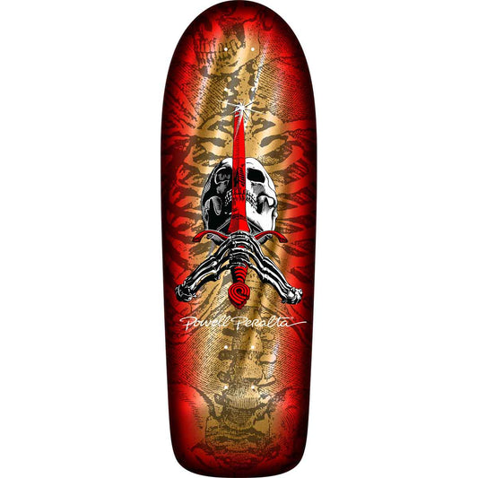 Powell Peralta deck Rodriguez OG Skull and Sword '12' Gold foil 10in.