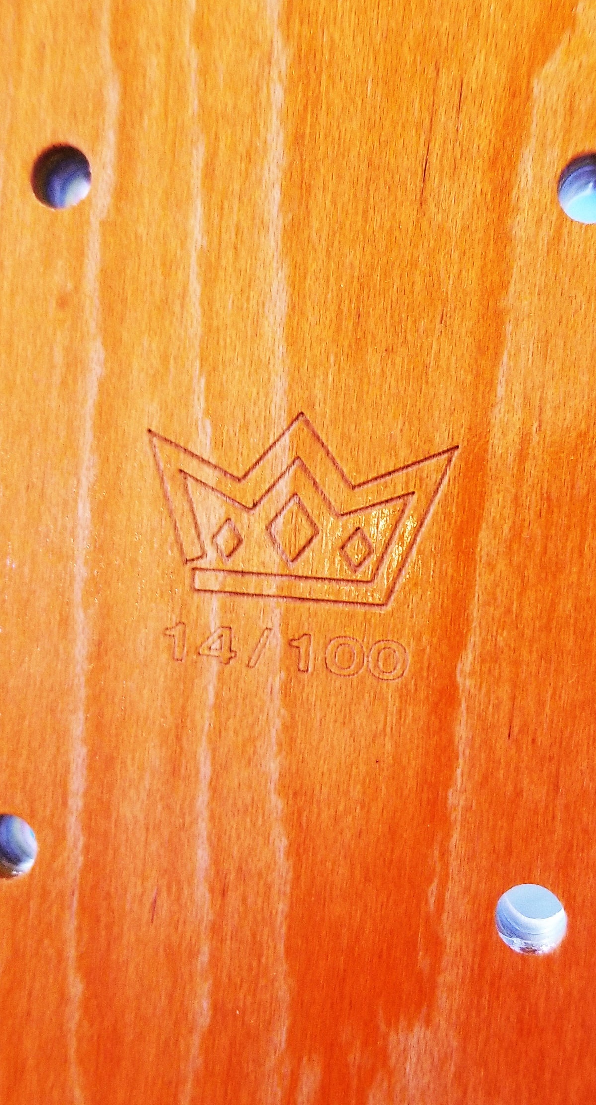 Signed limited edition Thrasher skateboard deck 8.5in.