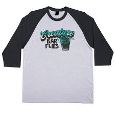 Creature 3/4 raglan sleeve Barfly grey/black size S