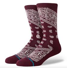 Stance socks Barrio Crew Wine size M