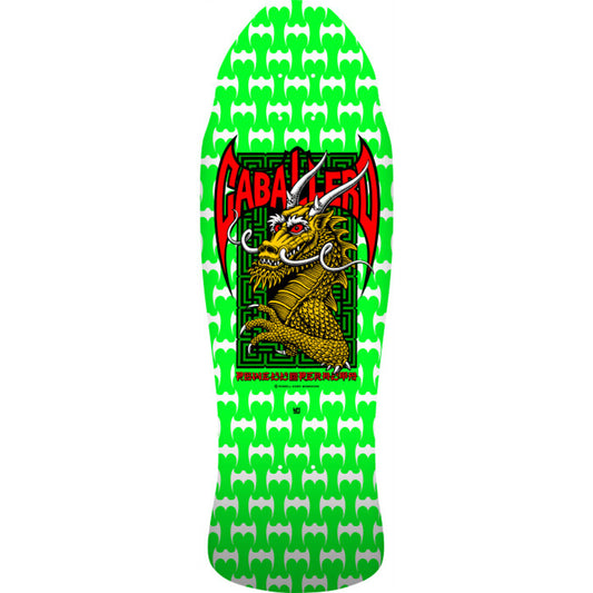 Powell Peralta Cab Street spoon nose deck '22' 9.625in. Green/white