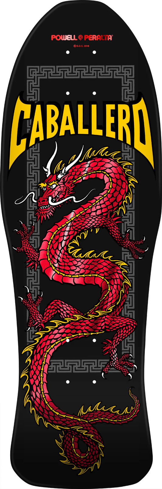 Powell Peralta Cab Chinese Dragon deck '23' Black/gold foil 10