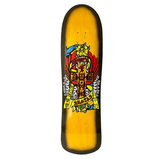 Dogtown deck Eric Dressen Hands reissue deck yellow stain/black fade 10.125X30.32in.