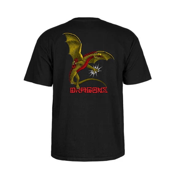 Powell Peralta Dragons Logo tee Black size S