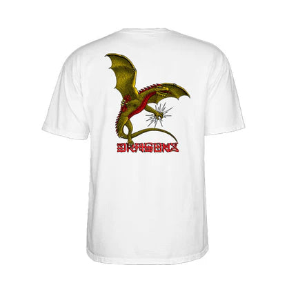 Powell Peralta Dragons Logo tee White size S