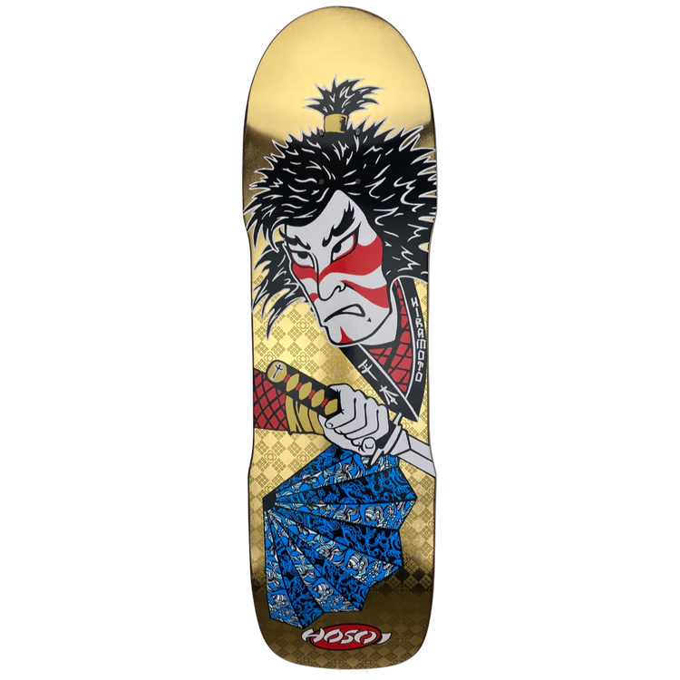 Hosoi skateboards Lonny Hiramoto Samurai 9 X 32.5" Gold dip
