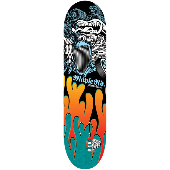 Maple Road skateboard Hot Rod Flames 8.38
