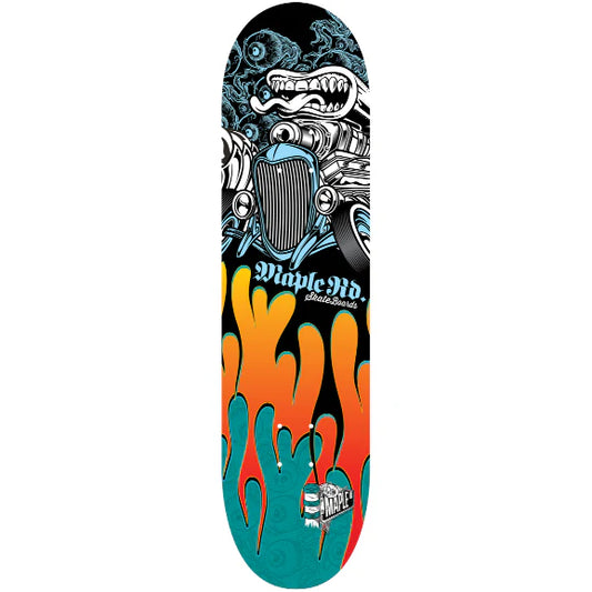 Maple Road skateboard Hot Rod Flames 8.38