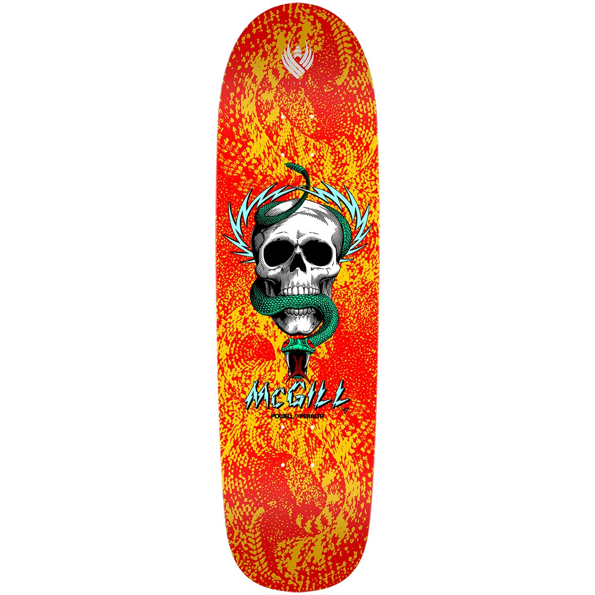 Powell Peralta pro flight deck McGill Skull and Snake red 8.97in.