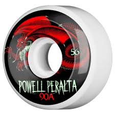 Powell Peralta wheels Oval Dragon 56mm 90A white