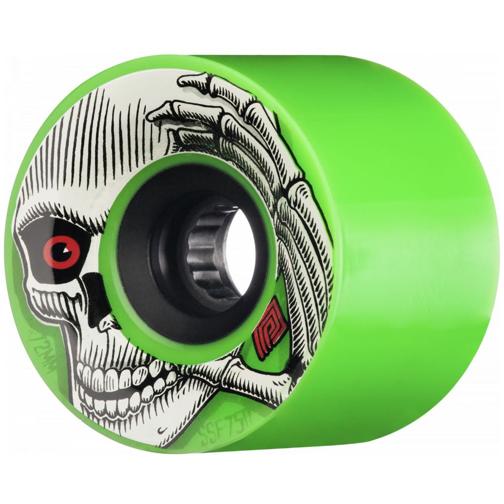 Powell Peralta soft slide formula wheels Kevin Reimer 72mm 75A Green/black hub