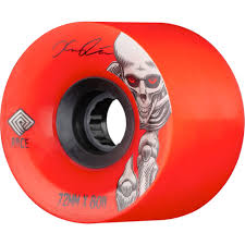 Powell Peralta Kevin Reimer soft slides 72mm 80A Red/Black hub 4-pack