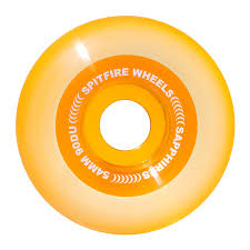 Spitfire wheels Sapphire 90a Clear Orange 54mm